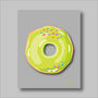 Lime Doughnut Print, thumbnail 1 of 6
