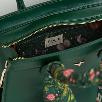 Catherine Rowe Into The Woods Tote Green, 7 of 7