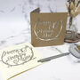 Personalised 80th Paper Cut Birthday Card, thumbnail 2 of 6