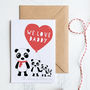 Personalised Daddy Valentine's Day Card With Pandas, thumbnail 3 of 4