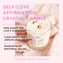 Self Love Affirmation Crystal Candle, Three Crystals, thumbnail 2 of 5