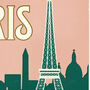 Personalised Paris Marathon Print, Unframed, thumbnail 4 of 4