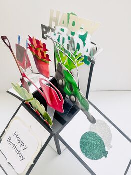 Gardening Themed 3D Birthday Card, 9 of 9