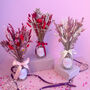 Valentines Dried Flower Gift With Vase, thumbnail 1 of 6