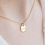 Rosa Personalised Disc Initial Necklace, thumbnail 5 of 11