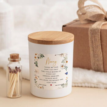 Personalised Memorial Candle For Nanny, 2 of 6