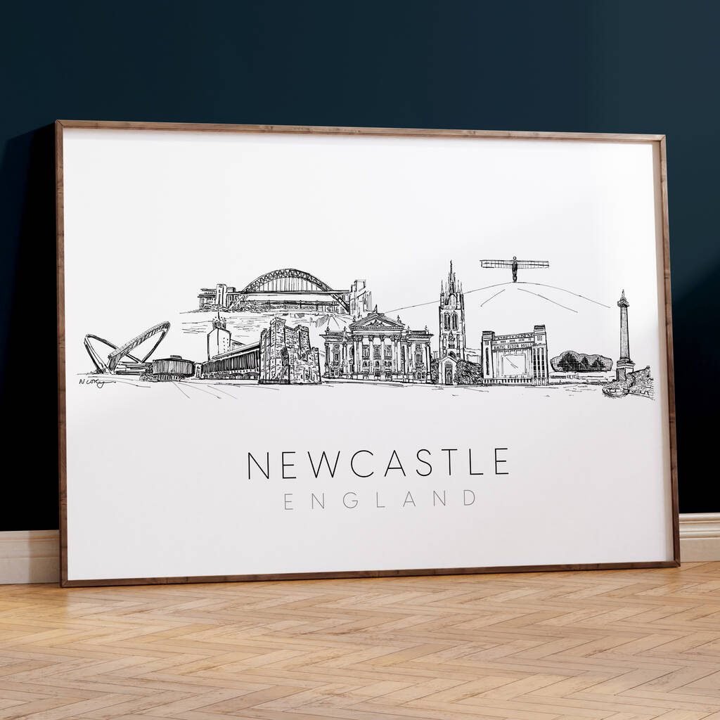 Newcastle Cityscape Fine Art Skyline, 1 of 11