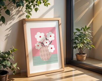 Daisy Vase Art Print, 4 of 6