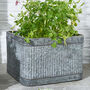 Set Of Three Industrial Corrugated Tub Planters, thumbnail 5 of 6