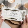 Personalised Hotel Reservation Voucher Gold Foil, thumbnail 1 of 9