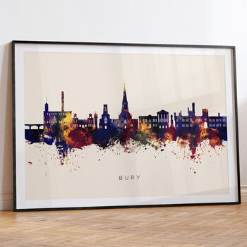 Bury Skyline Cityscape Art Print, 6 of 12