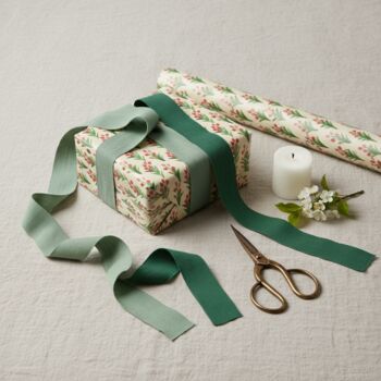 Vibrant Tulip Print Gift Wrapping Paper, 2 of 5