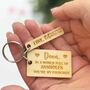 Personalised Valentine’s Novelty Wooden Keyring, thumbnail 1 of 5