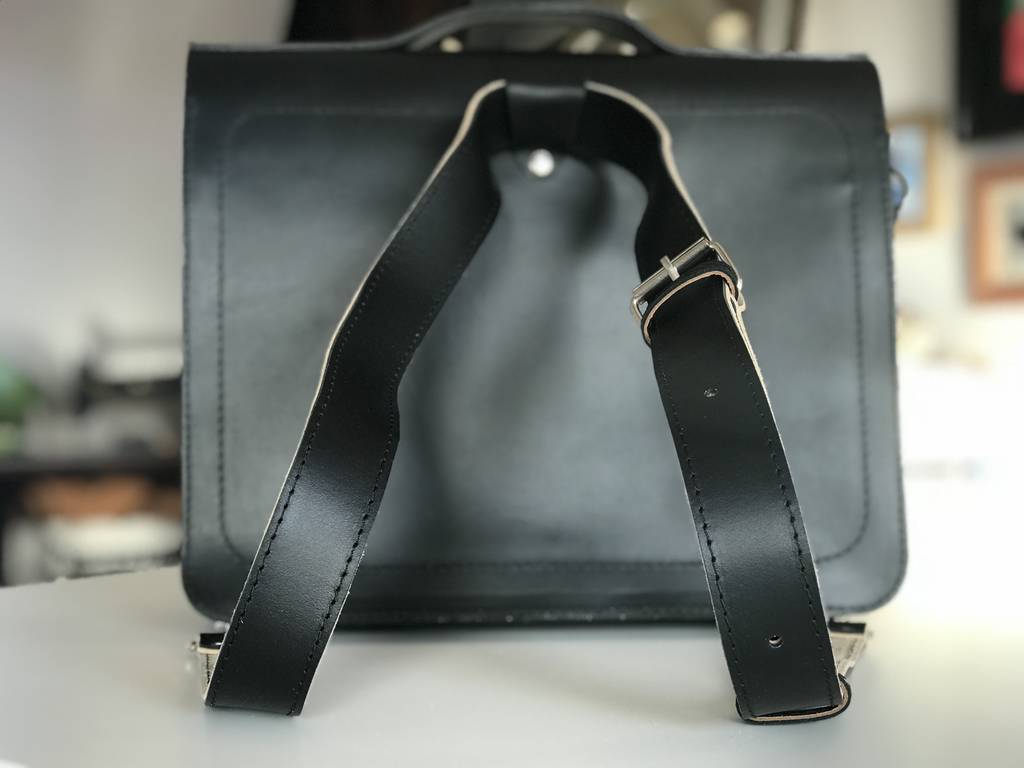 Black Leather Satchel By cutme
