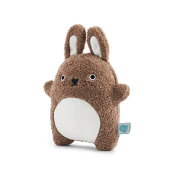 Plush Brown Fluffy Rabbit Soft Toy, 4 of 5