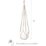 Macrame Plant Hangers With Wood Beads, thumbnail 3 of 6