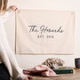 Personalised Family Name Linen Banner, thumbnail 2 of 4
