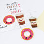 You Are The Coffee To My Donut Valentine's Earrings, thumbnail 6 of 12