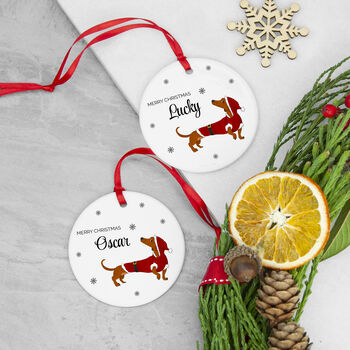 Personalised Little Dog Christmas Ornament, 3 of 5