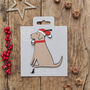 Chocolate Labrador Dog Christmas Decoration Personalisation Available, thumbnail 3 of 3