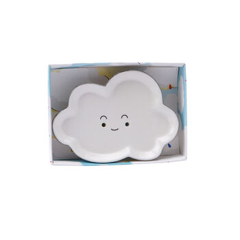 White Cloud Ceramic Soap Dish In Gift Box, 4 of 4