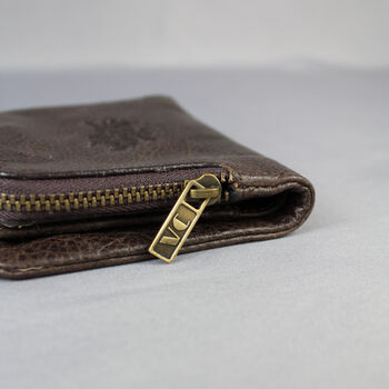 'Lander' Men's Leather Bi Fold Wallet In Chestnut, 10 of 12