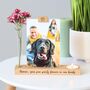 Personalised Pet Memorial Candle, Stem Vase Photo Frame, thumbnail 1 of 9