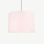 Linen Light Dusty Pink Lampshade, thumbnail 3 of 9