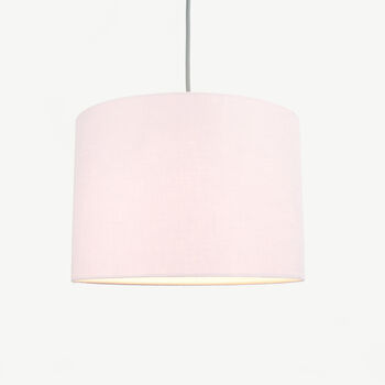 Linen Light Dusty Pink Lampshade, 3 of 9