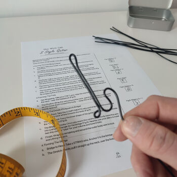 The Wire Lab: S Style Guitar Wire Sculpture Kit, 5 of 12