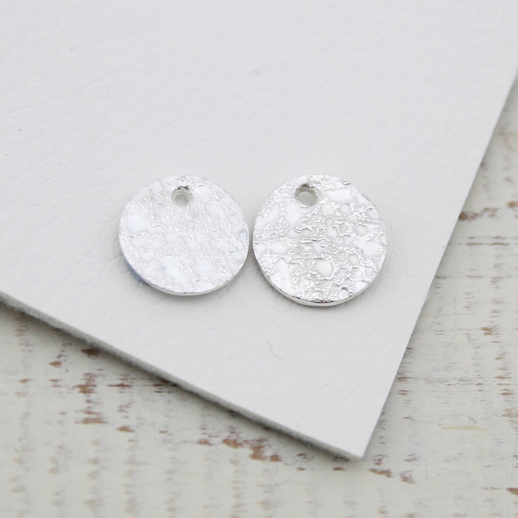 Sterling Silver Extra Charms For Hoop Earrings By Lucy Kemp Silver