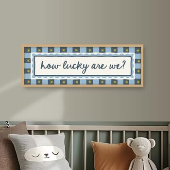 How Lucky Are We Framed Print, 4 of 4