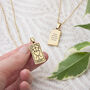 Personalised Three Of Swords Heart Tarot Card Necklace, thumbnail 5 of 6