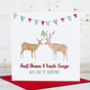 Personalised Reindeer Christmas Card, thumbnail 1 of 2
