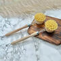 Natural Wooden Dish Brush With Plant Based Bristles, thumbnail 5 of 6