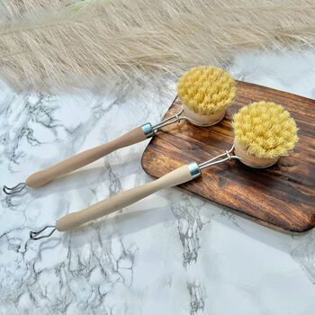 Natural Wooden Dish Brush With Plant Based Bristles, 5 of 6