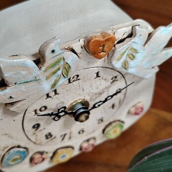 1st Wedding Anniversary Gift Mantel Clock, 6 of 8