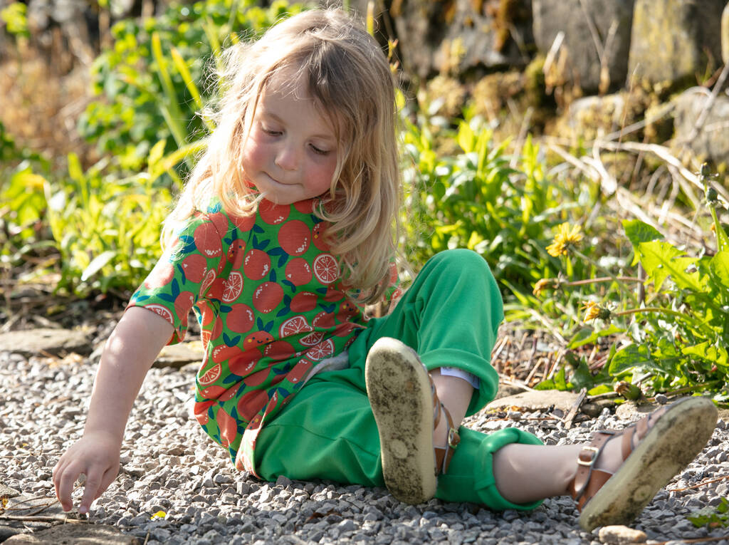 Building Block Vibrant Green Trousers By Piccalilly