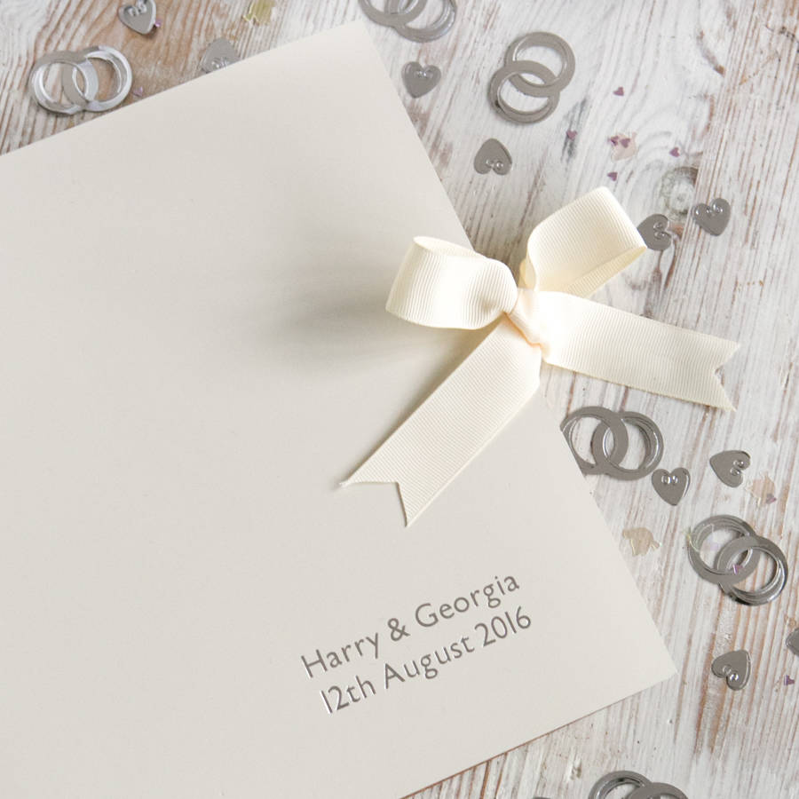 personalised wedding photo guest book by begolden