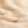 Delicate Feather Bracelet In Silver Gold And Rose Gold, thumbnail 5 of 9