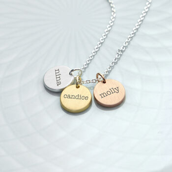 Personalised My Family Discs Necklace, 5 of 7