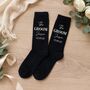 Personalised Groomsmen Gifts Groom Wedding Socks, thumbnail 3 of 9