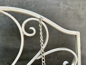 34cm White Distressed Metal Cookbook And Recipe Stand, 10 of 12