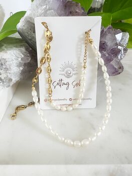 Thumbelina Gold Waterproof Necklace + Bracelet, 2 of 9