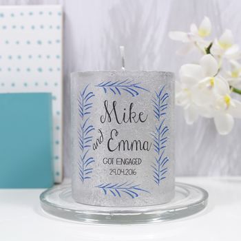 Personalised Engagement Metallic Candle Gift, 2 of 10