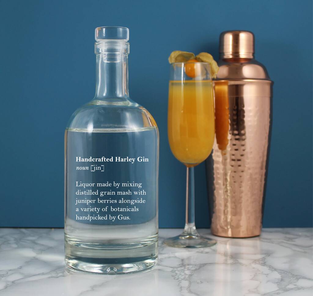 Personalised Bespoke Gin Definition Decanter 700ml By Copper and Sable