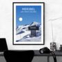 Meribel Three Valleys Ski Resort Art Print, thumbnail 3 of 3