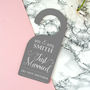Personalised 'Just Married' Do Not Disturb Door Sign, thumbnail 3 of 7