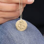 Personalised 18ct Gold Plated St Christopher Necklace, thumbnail 2 of 12