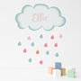 Personalised Cloud Nursery Name Wall Sticker, thumbnail 2 of 2